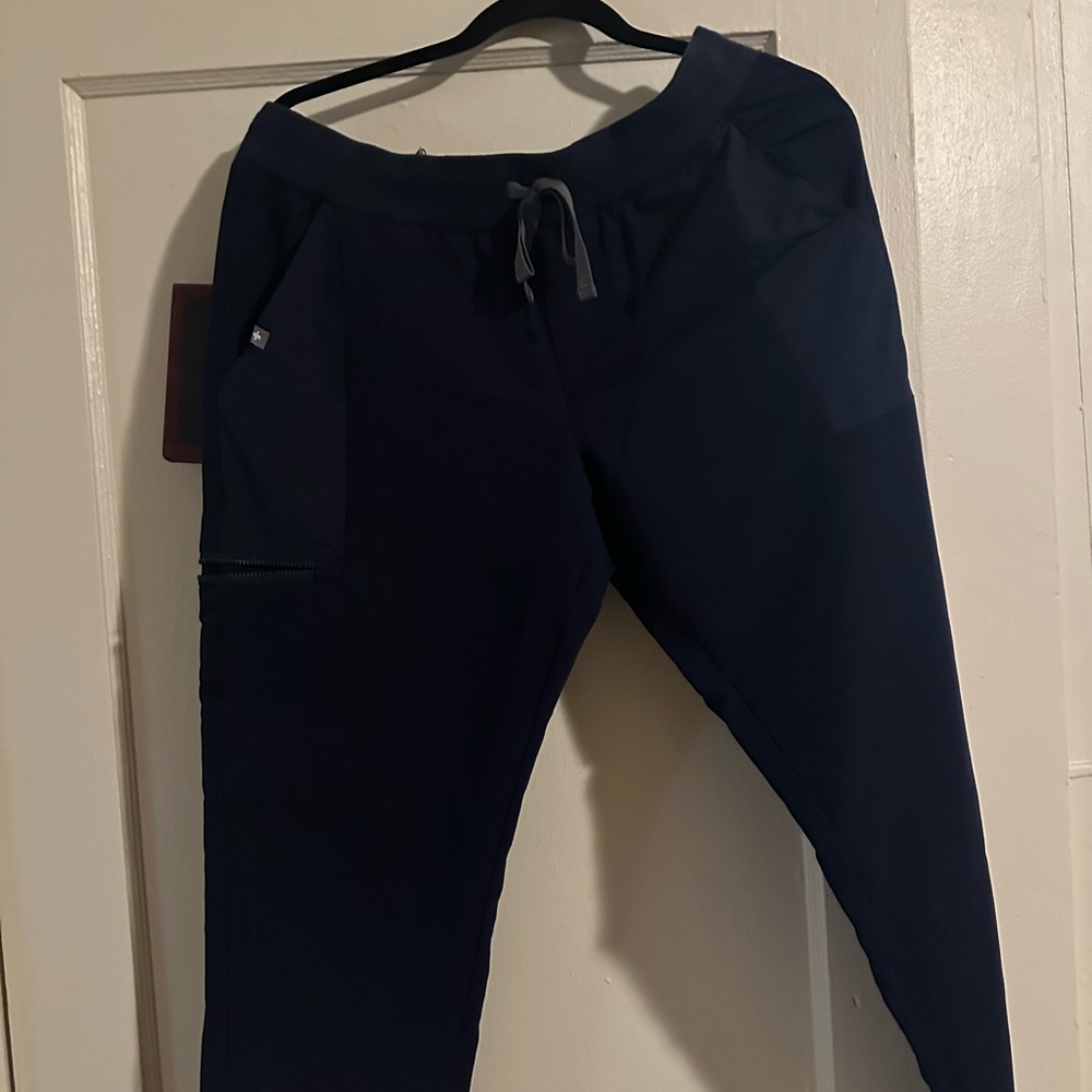 Navy scrub Pants with Drawstring